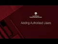 TAMU Student Business Services - How to Add Authorized Users