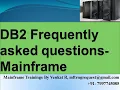 DB2 Frequently asked questions - Mainframe COBOL