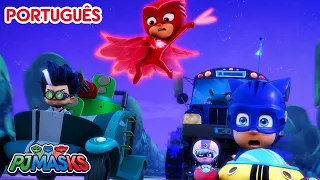 Grande Prêmio da Lua 🥷  PJ Masks em Português episódios completos 🦸 Desenhos animados