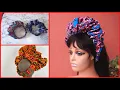 DIY AFRICAN PRINT RUFFLE/SCRUNCHIE HEADBAND Tutorial Detailed! Beautarie