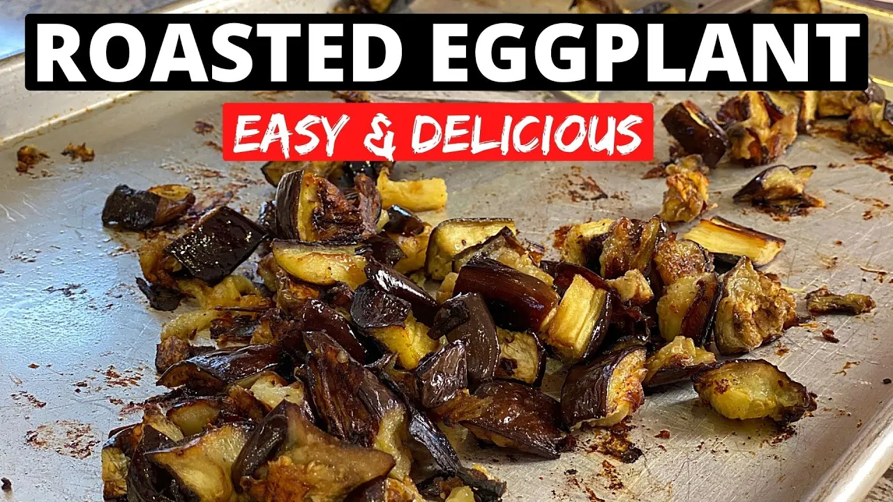 Roasted Eggplant (Aubergine) In Oven   Easy Vegan Recipe