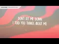 Sabrina Claudio - Don't Let Me Down (Lyrics) feat. Khalid