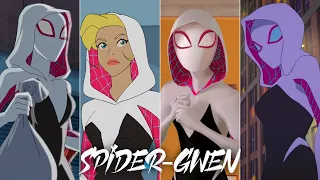 evolution of spider gwen ghost spider in cartoons 60fps