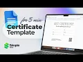 How to Design a Simple Gift Certificate in Google Docs Printable Free Template Included