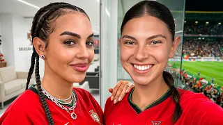 قابلت جورجينا في مباراة رونالدو دندنها