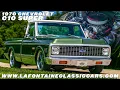1972 Chevrolet C10 Super Cheyenne Factory Bucket Seats