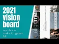 Creating my 2021 vision board alignment growth nourishment creativity inspiration ease