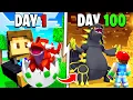 I SPENT 100 DAYS In LEGENDARY ONLY PIXELMON FULL MOVIE