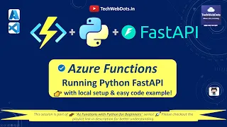 Running Python FastAPI on Azure Functions Local Setup for Beginners with VS Code