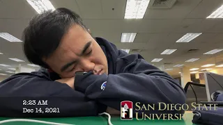 SDSU Fall 2021 Finals Week - My Night at the Study Area