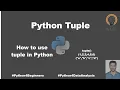 All About Python Tuple P17