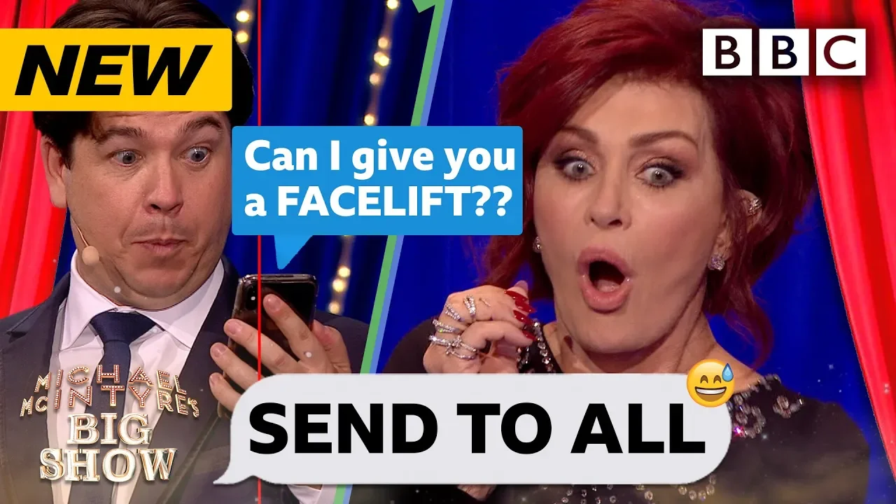 Sharon Osbourne HORRIFIED by replies to her Send To All! 😂 | Michael McIntyre's Big Show - BBC