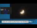 Rare total lunar eclipse happening over West Michigan