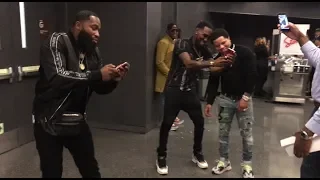 GERVONTA TANK DAVIS SMACKS A FAN S CELLPHONE OUT OF HIS HANDS WHILE TRYING TO TAKE A SELFIE