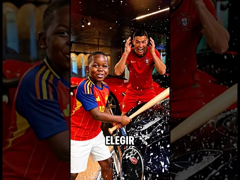 ¡El HERMANO de Lamine Yamal ROMPIÓ el Garaje de Cristiano Ronaldo😱🏎️!  #cr7 #lamineyamal #futbol