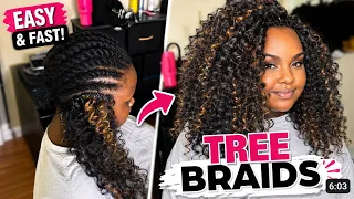 TREE BRAIDS MADE EASY JANET COLLECTION ENCORE LAVIE NEW DEEP BULK 100 HUMAN HAIR
