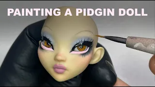 Painting a Pidgin Doll