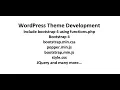 How to include bootstrap 4 and style css wordpress theme development Part - 4