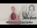 Chunky hanging basket crochet free chart easy crochet full wall hanging basket