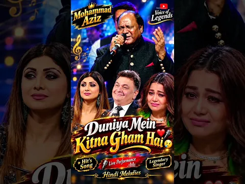 Mohammed Aziz 80s | Duniya Mein Kitna Gham Hai ๐๐๏ธโค๏ธ #bollywood #superhitgaane #sadabaharpuranegane