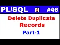 Tutorial How to find out and delete duplicate records from table by using primary key