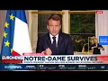 Video di Notre Dame fire: French President Emmanuel Macron speaks