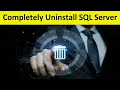 Uninstall SQL Server Completely On Windows 11 pro In Telugu Part-6 Remove SQL Server