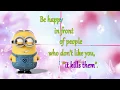 Wise and funny quotes with Minions