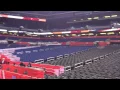 An empty Lucas Oil Stadium 360 view from court before 2015 Final Four
