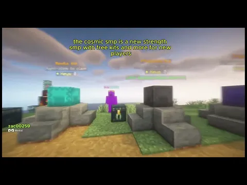Minecraft server video for CosmicSMP