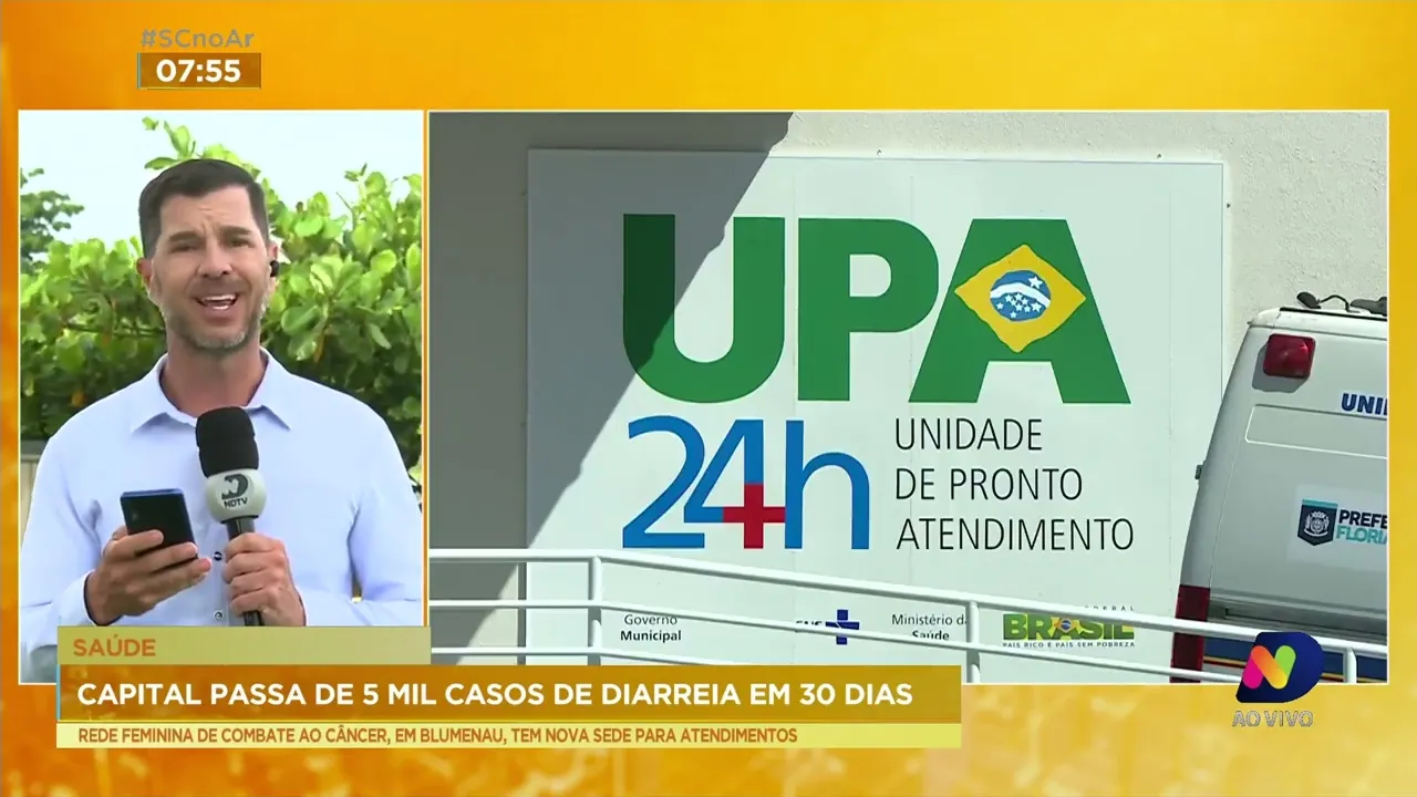 Aumento no número de casos de diarreia, em Florianópolis, ainda preocupam autoridades