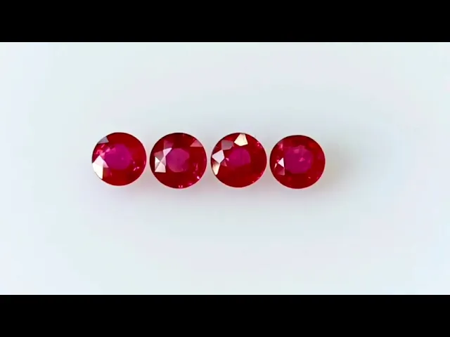 Round Cherry Red Ruby