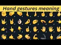 Hand gestures emoji meaning emoji symbols meaning in english Emoji meaning Hand emoji meaning