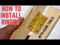 How to install hinges with hand tools