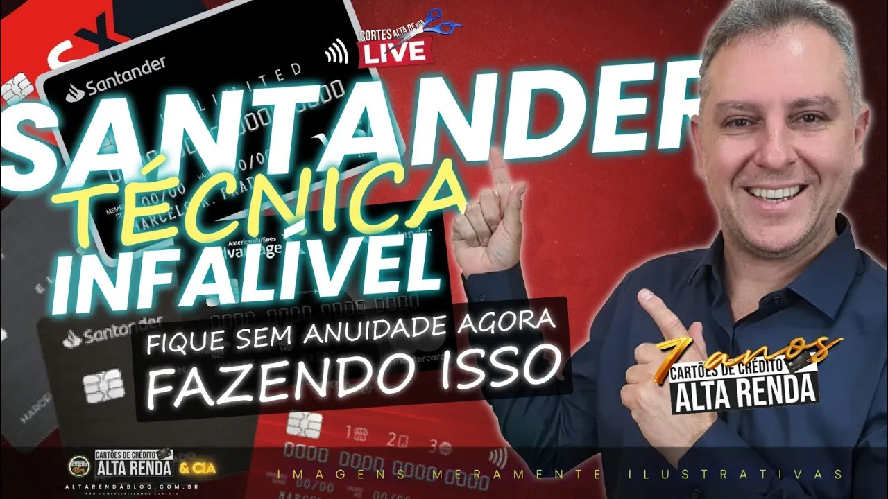 ????TÉCNICA INFALÍVEL PARA ISENTAR ANUIDADE DOS CARTÕES SANTANDER! SAIBA MAIS COMO ISENTAR O SEU TAMBÉM