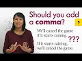 Writing Punctuation How to use a COMMA correctly in a complex sentence