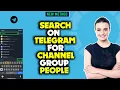 How to search on telegram for people 2026