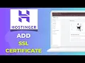 How to Add SSL Certificate to Your Hostinger VPS