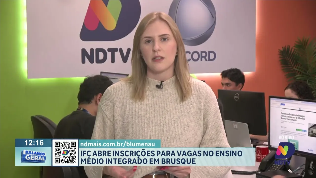 IFC abre inscrições para vagas no ensino médio integrado em Brusque