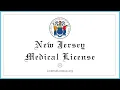 New Jersey Medical License - What You need to get started