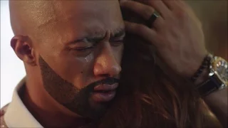 حضن ناصر وتمارا بعد مشهد مؤثر بينهم مسلسل الاسطورة محمد رمضان 