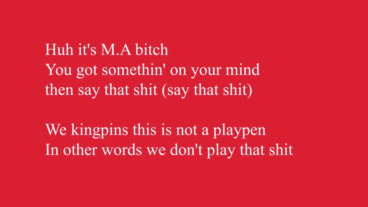 Young MA Bleed Lyrics [HQ]