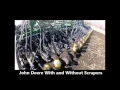 Devloo Roto Mud Scrapers in use on a John Deere-With and Without Scrapers