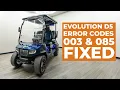 Evolution D5 Golf Cart Error Code 003 Error Code 085 Fixed