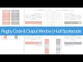 Rugby Code Output Window Hudl Sportscode