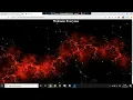 Moving particles using html css particles js