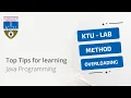 Find area according to Functions Method Overloading Java KTU Malayalam