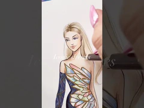 What’s your favorite iconic fashion moment? #fashionillustration #asmr #copicmarkers