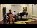 Paganini Cantabile in D Major, arr. for Cello and Piano | James Baik - cello
