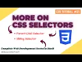 Master More CSS Selectors in Hindi Access Elements Inside Elements Learn Web Development